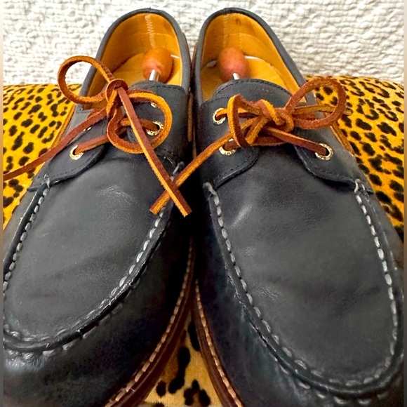 Sperry Navy and Tan Loafers main image 10